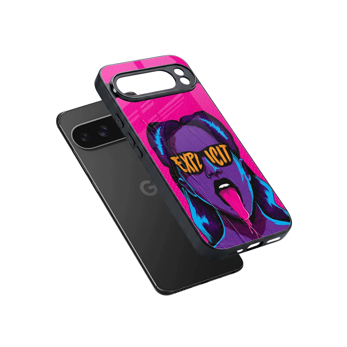 Explicit sleek google pixel 10 pro xl cover with tempered glass back and TPU edges