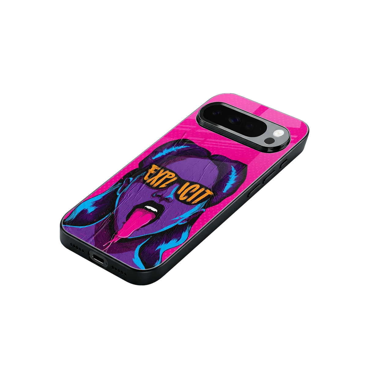 Explicit stylish phone case for google pixel 10 pro xl | glossy glass and slim fit