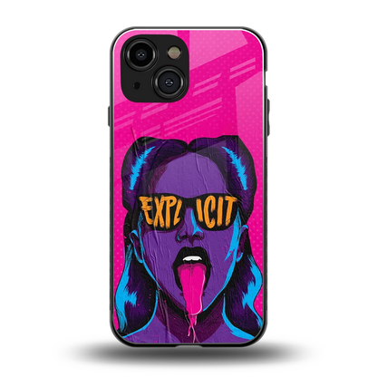 Explicit back phone cover | glass case for iphone 13 mini
