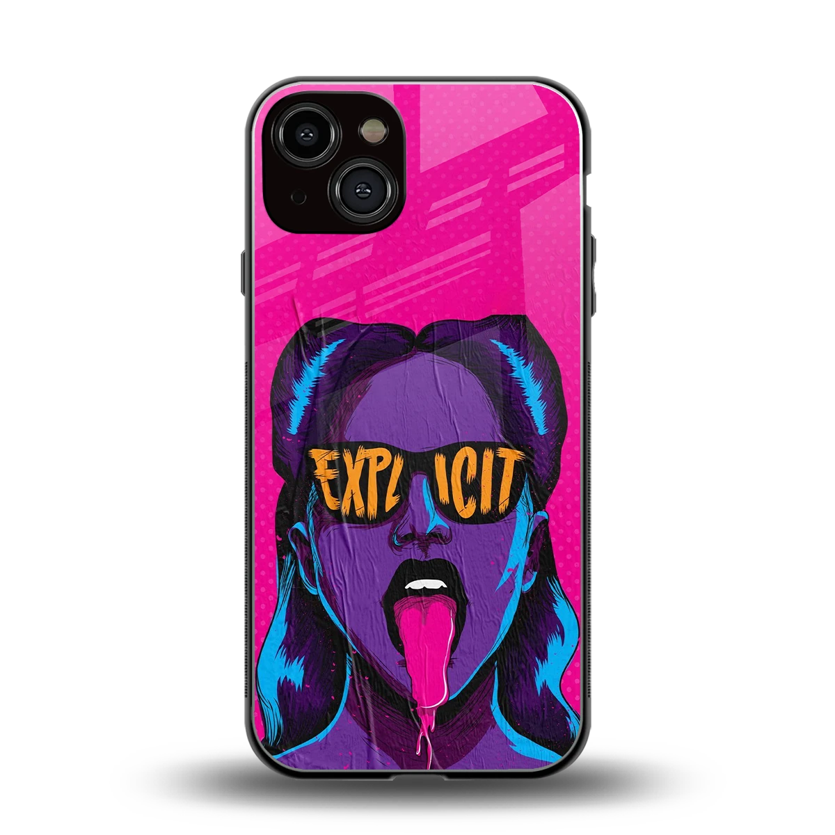Explicit back phone cover | glass case for iphone 14