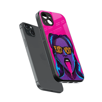 Explicit sleek iphone 14 plus cover with tempered glass back and TPU edges