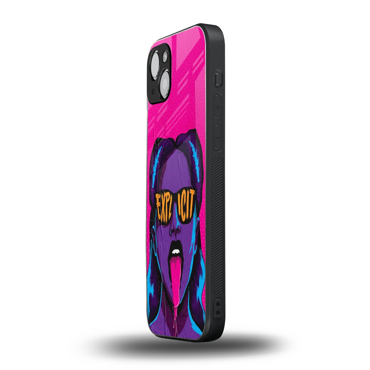 Explicit iphone 14 plus mobile cover | shockproof glass phone case