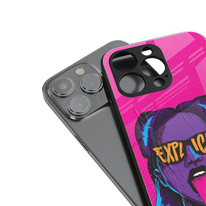 Explicit stylish phone case for iphone 13 mini | glossy glass and slim fit