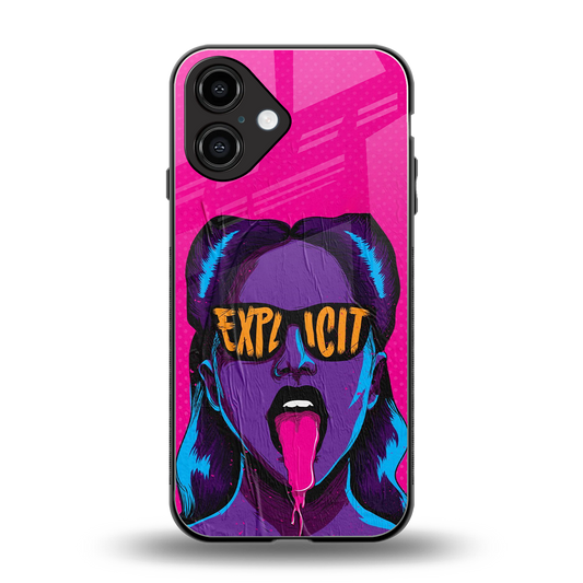 Explicit Phone Case for Iphone 16 | Glass Case
