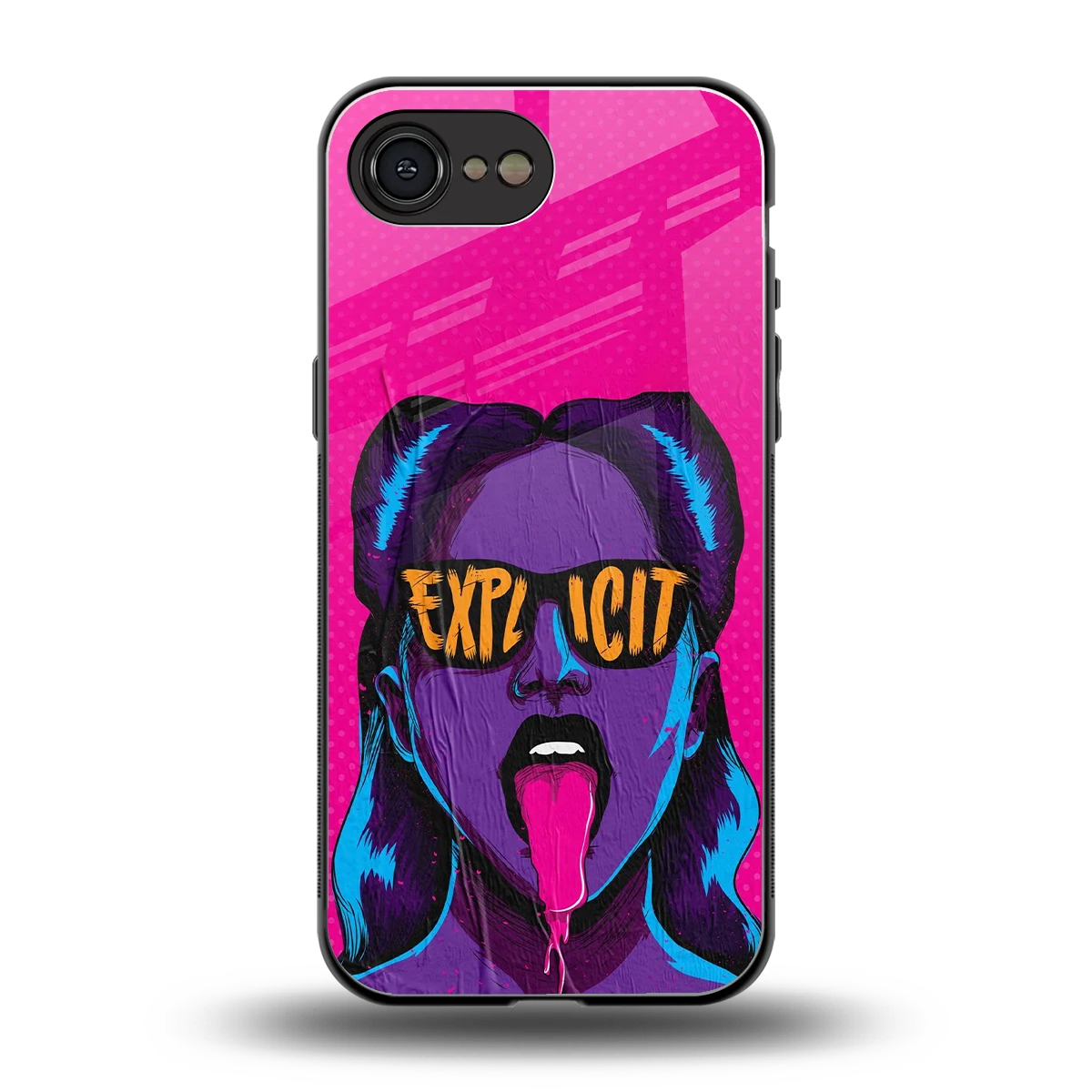Explicit back phone cover | glass case for iphone 16e
