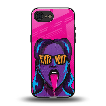 Explicit back phone cover | glass case for iphone 16e