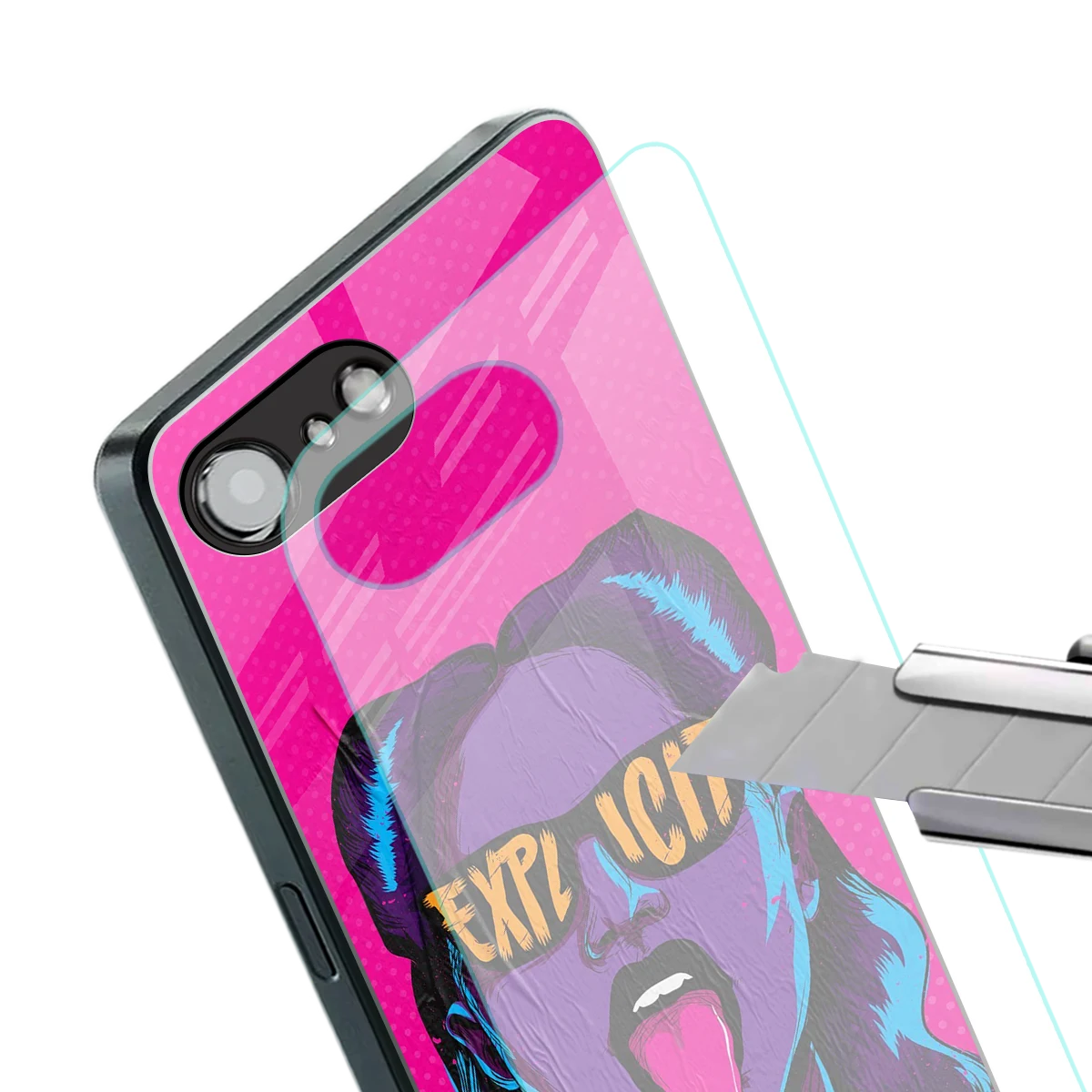 Explicit stylish phone case for iphone 17e | glossy glass and slim fit