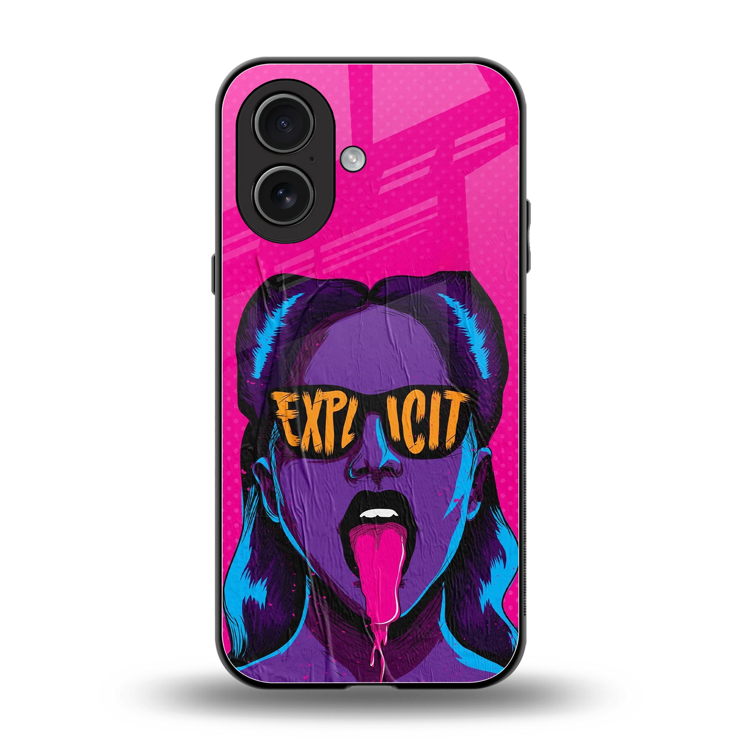 Explicit back phone cover | glass case for iphone 17