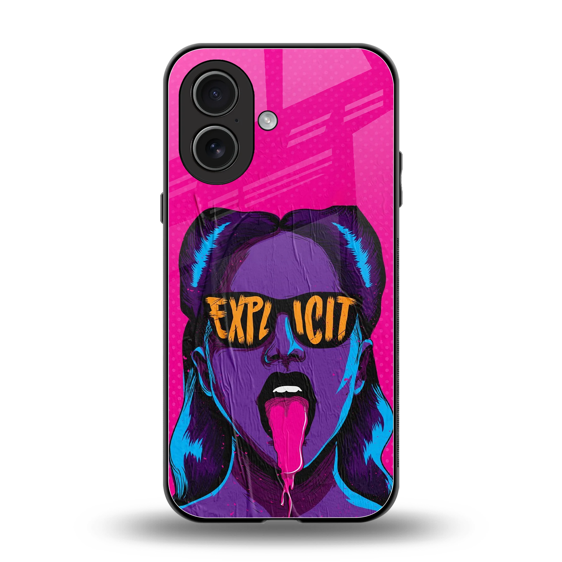 Explicit back phone cover | glass case for iphone 17