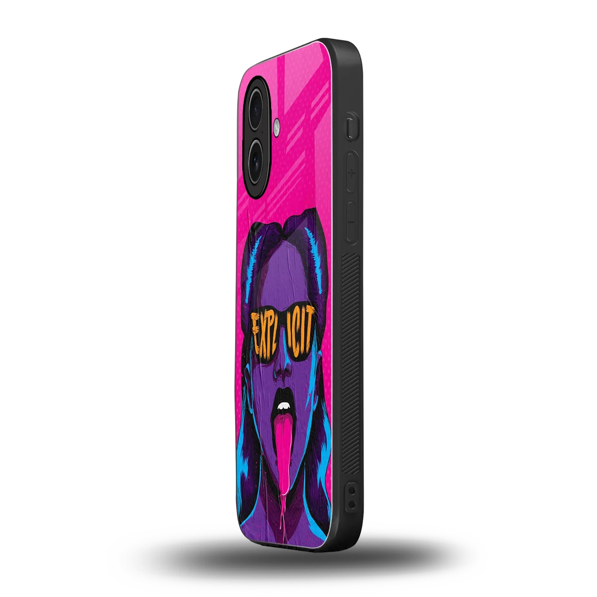 Explicit iphone 17 mobile cover | shockproof glass phone case