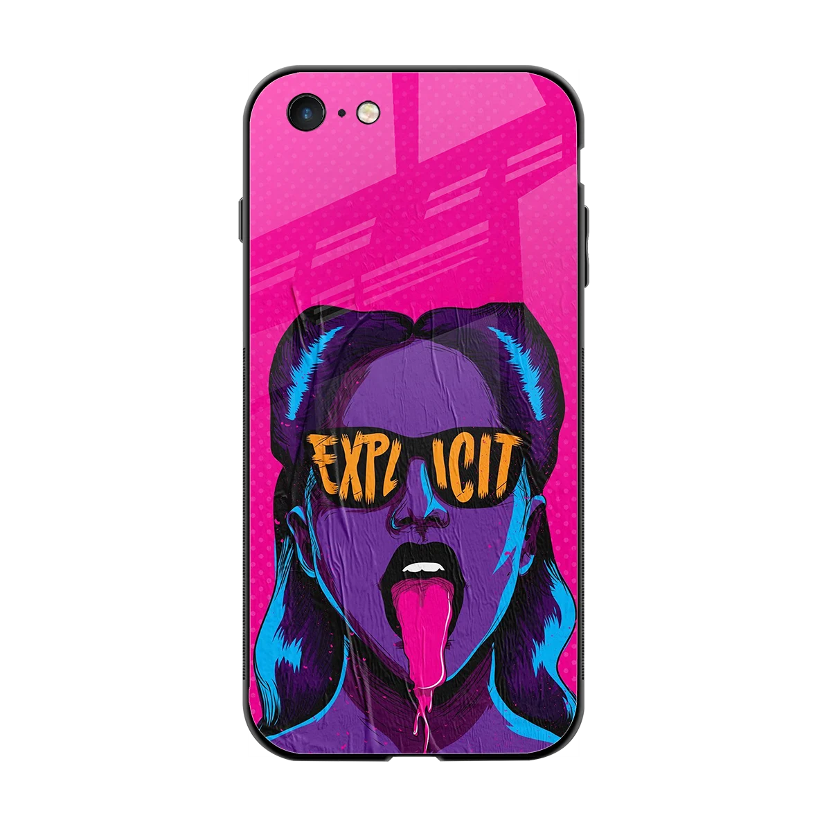Explicit back phone cover | glass case for iphone 6