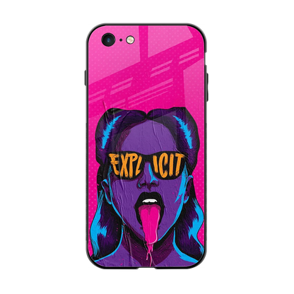 Explicit back phone cover | glass case for iphone 6