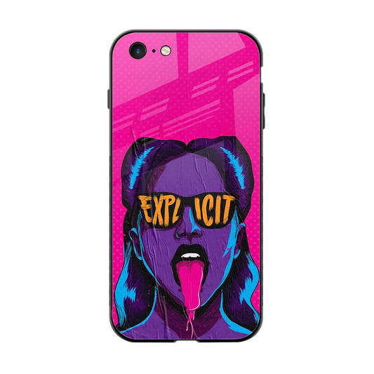 Explicit back phone cover | glass case for iphone 6