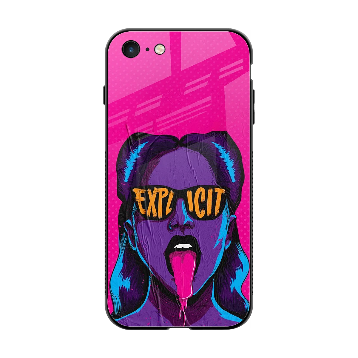 Explicit back phone cover | glass case for iphone 7