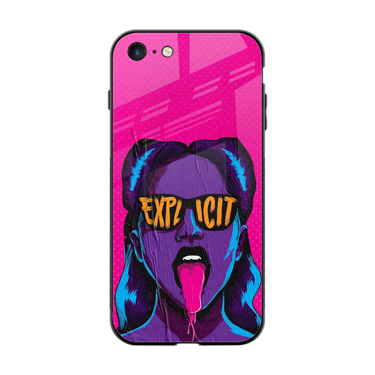 Explicit back phone cover | glass case for iphone 7