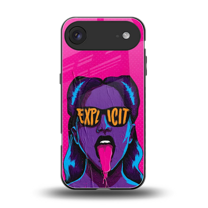 Explicit back phone cover | glass case for iphone air
