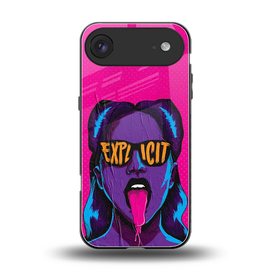 Explicit back phone cover | glass case for iphone air