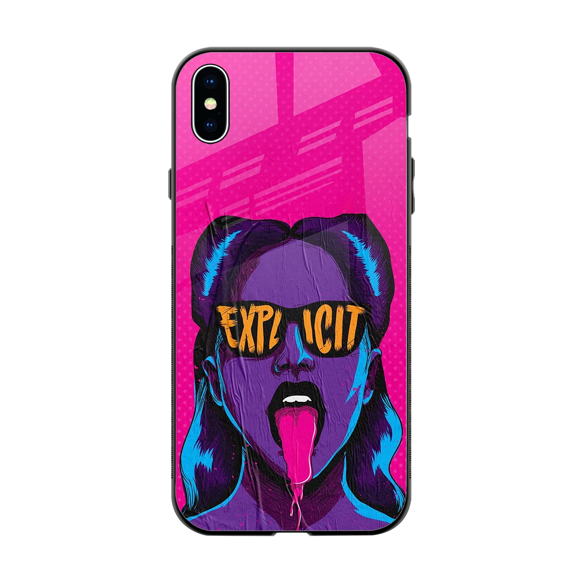 Explicit back phone cover | glass case for iphone xs max