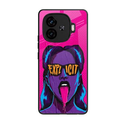 Explicit back phone cover | glass case for iqoo neo 10r 5g