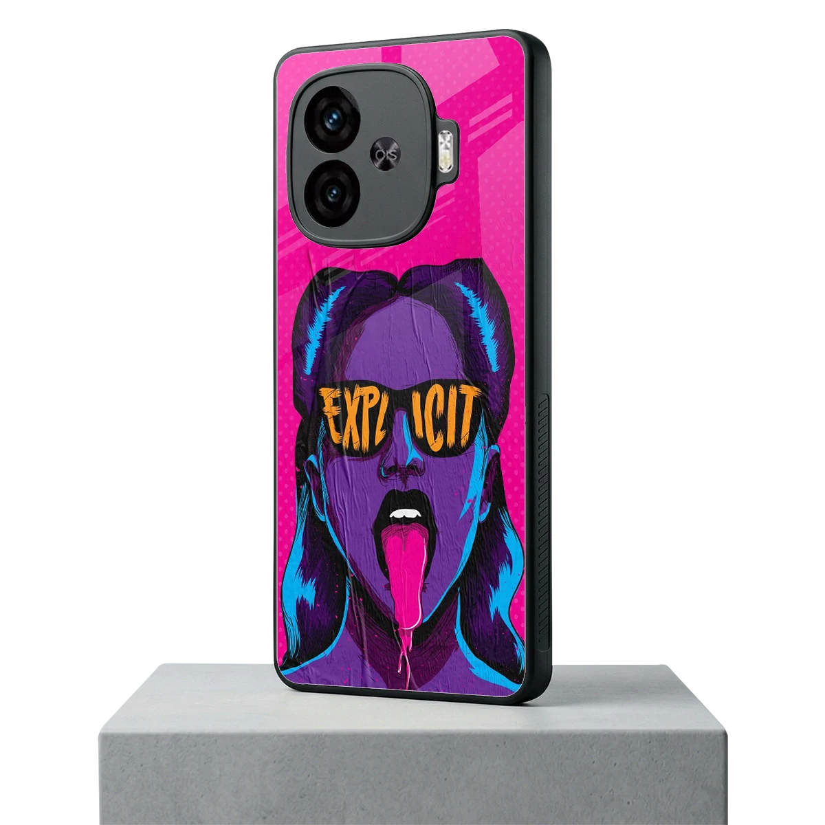 Explicit iqoo neo 10r 5g mobile cover | shockproof glass phone case