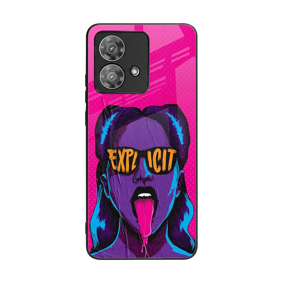 Explicit back phone cover | glass case for motorola edge 40 neo 5g