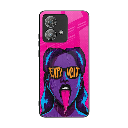 Explicit back phone cover | glass case for motorola edge 40 neo 5g