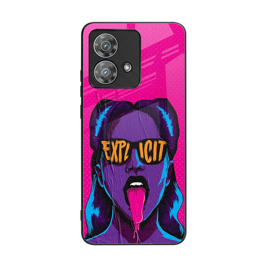 Explicit back phone cover | glass case for motorola edge 40 neo 5g