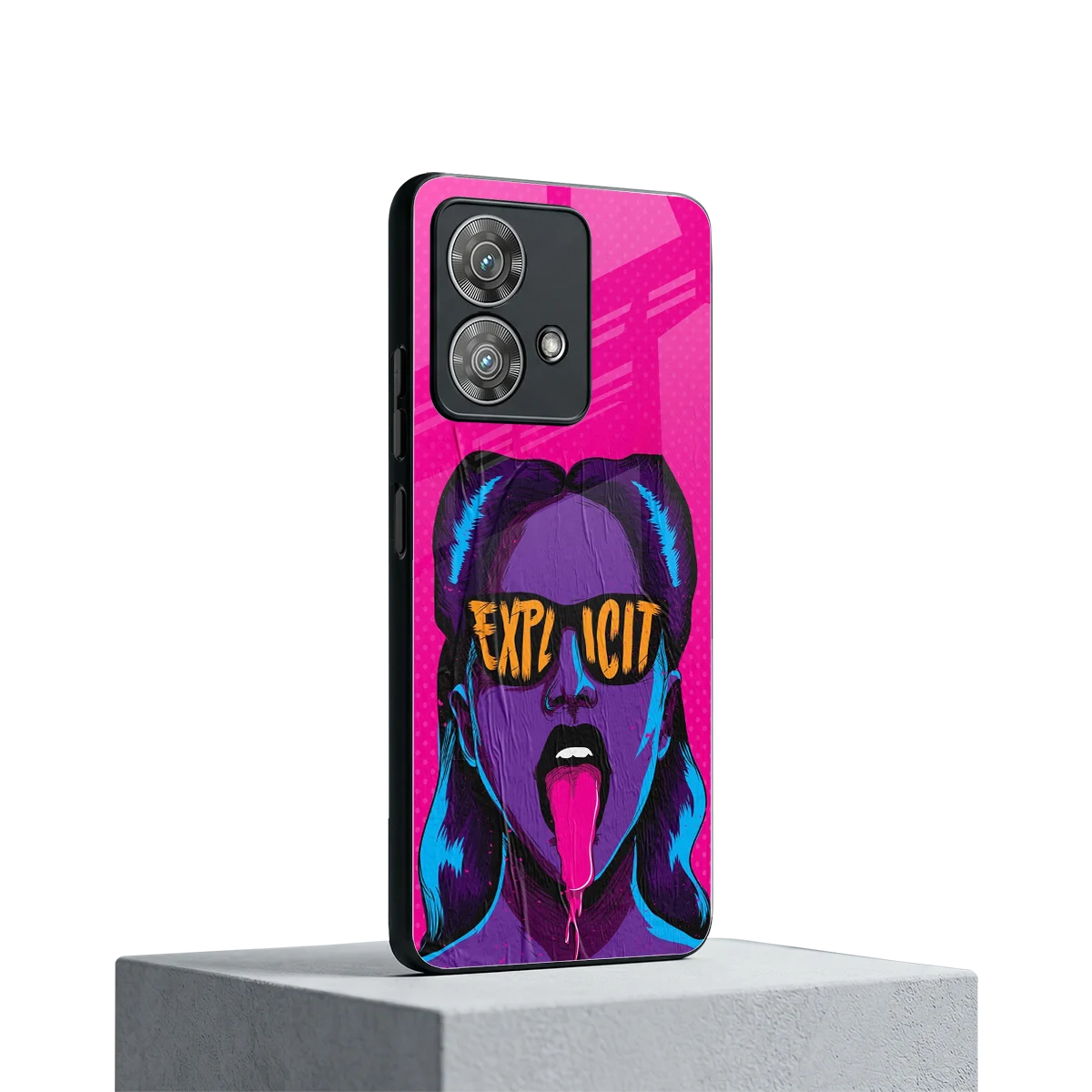 Explicit motorola edge 40 neo 5g mobile cover | shockproof glass phone case