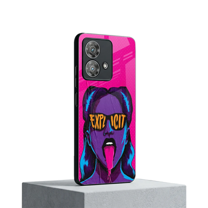 Explicit motorola edge 40 neo 5g mobile cover | shockproof glass phone case