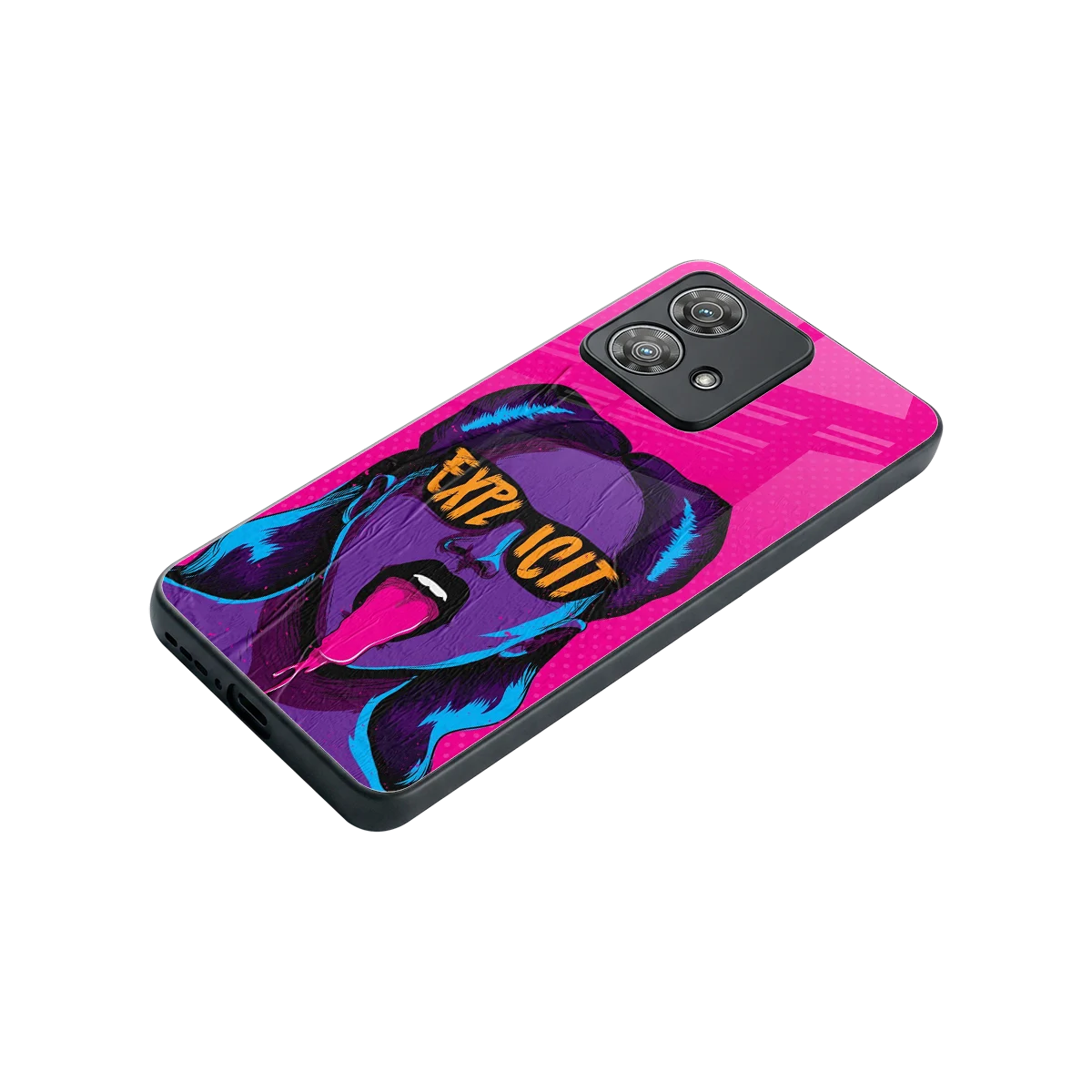 Explicit stylish phone case for motorola edge 40 neo 5g | glossy glass and slim fit