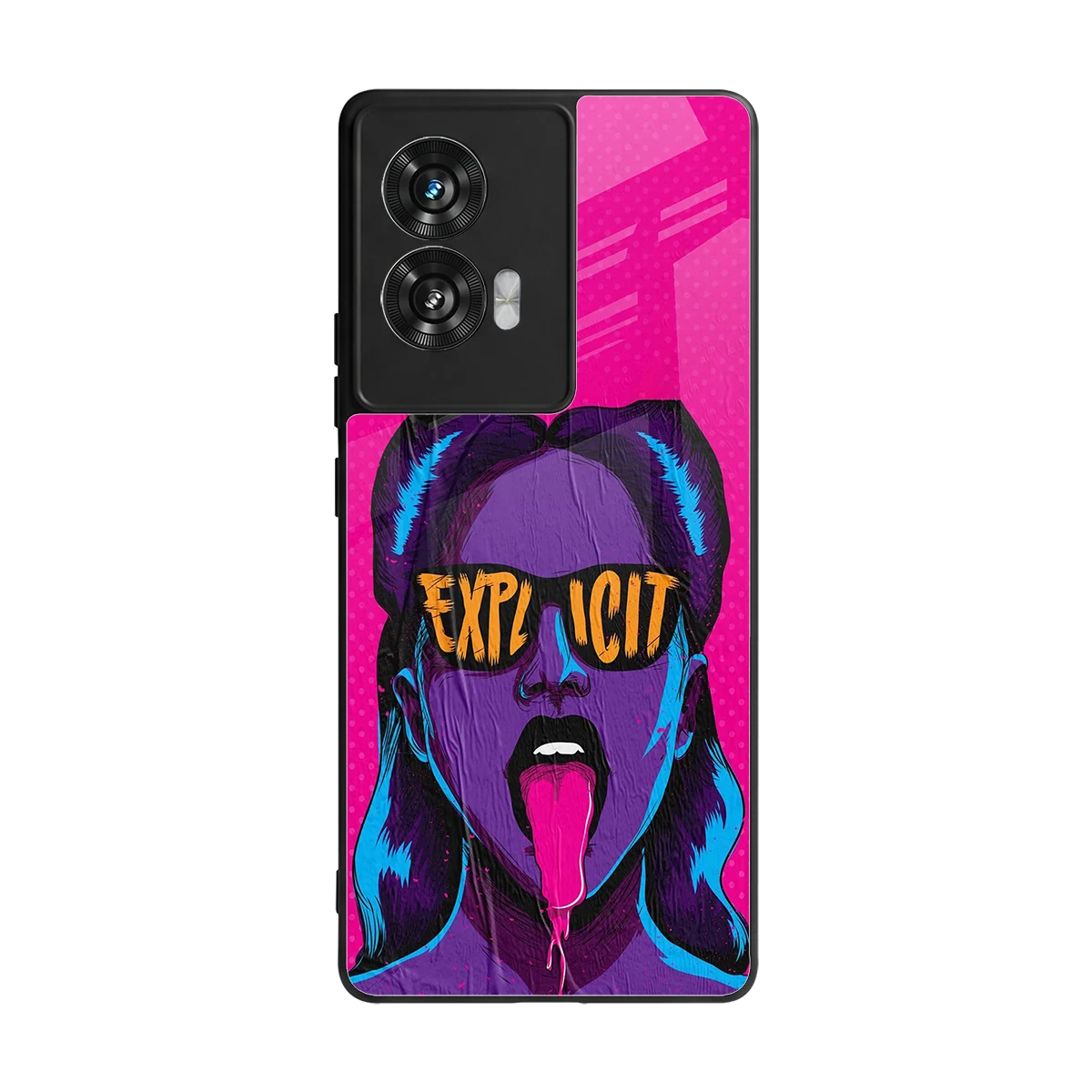 Explicit back phone cover | glass case for motorola edge 50 fusion