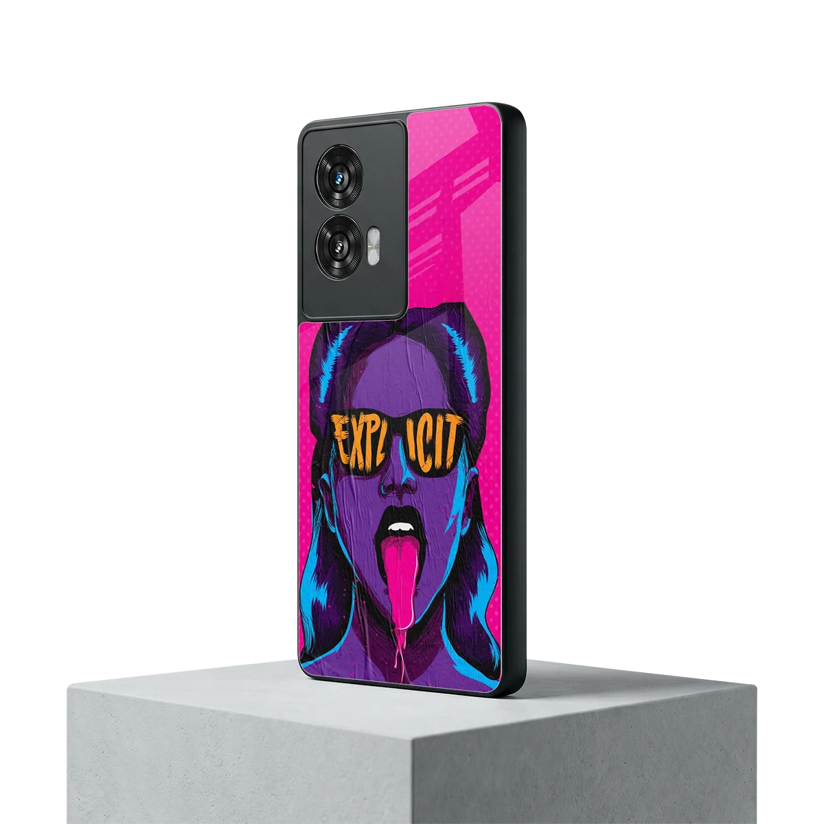 Explicit motorola edge 50 fusion mobile cover | shockproof glass phone case