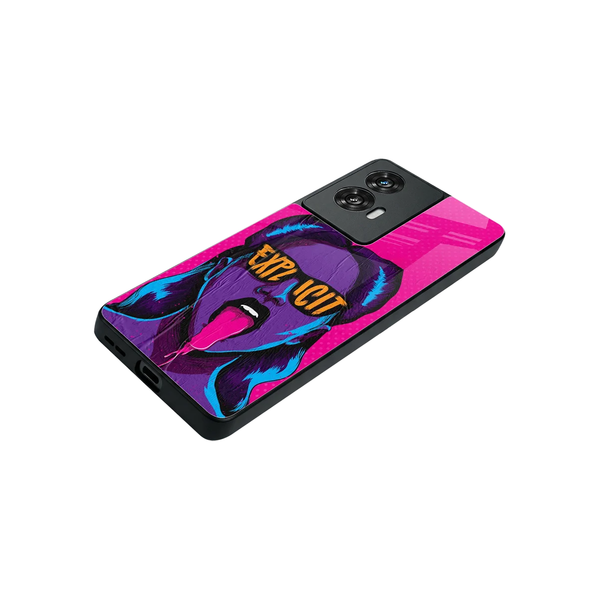 Explicit stylish phone case for motorola edge 50 fusion | glossy glass and slim fit