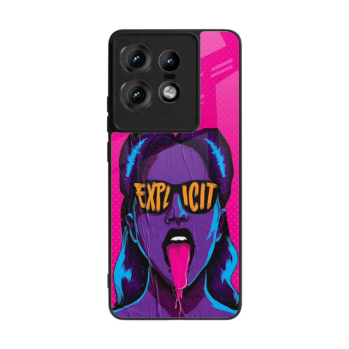 Explicit back phone cover | glass case for motorola edge 50 pro