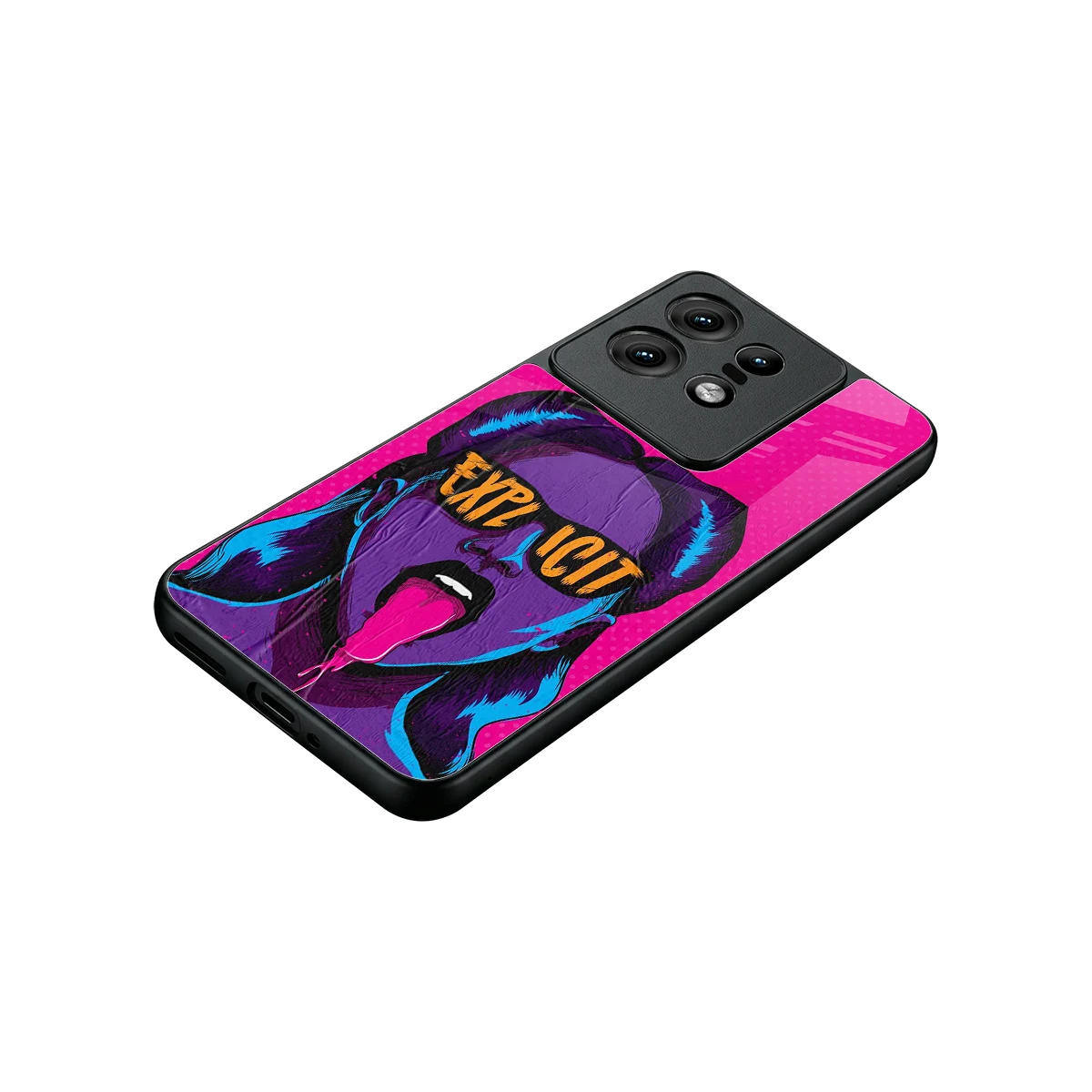Explicit stylish phone case for motorola edge 50 pro | glossy glass and slim fit
