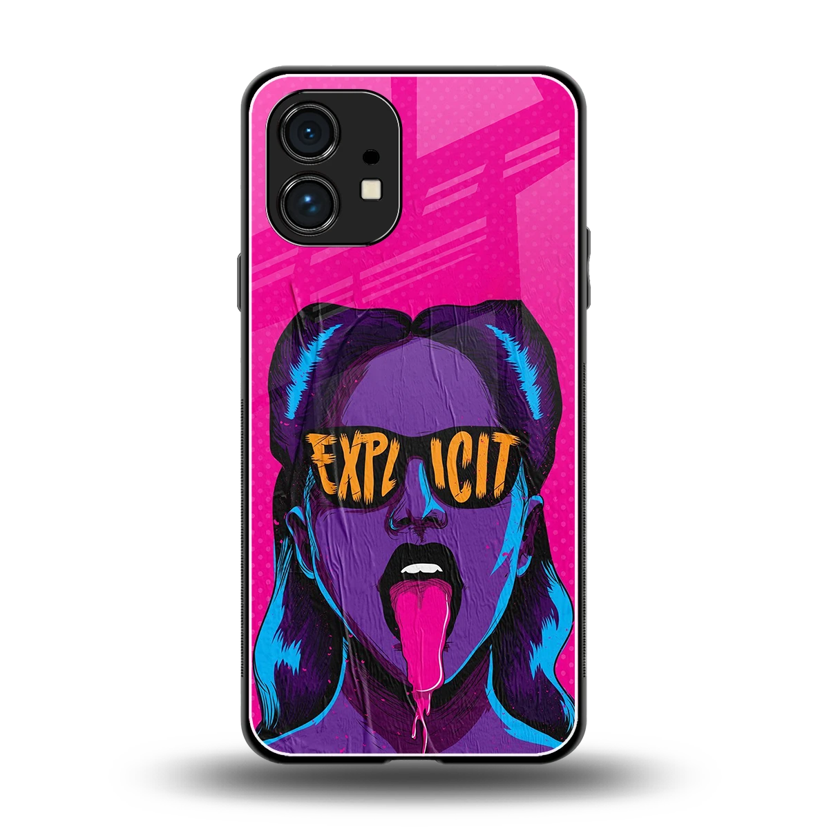 Explicit back phone cover | glass case for nothing phone 1
