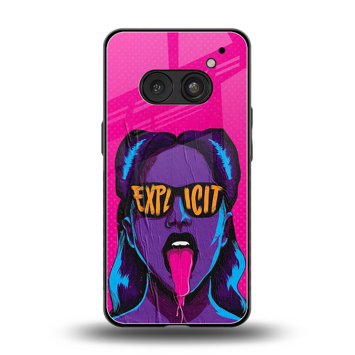 Explicit back phone cover | glass case for nothing phone 2a