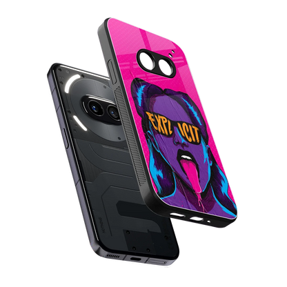 Explicit sleek nothing phone 2a cover with tempered glass back and TPU edges