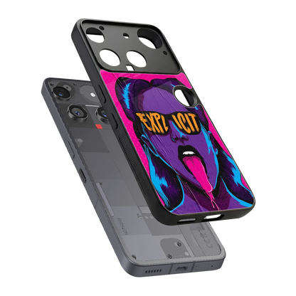 Explicit sleek nothing phone 3 cover with tempered glass back and TPU edges