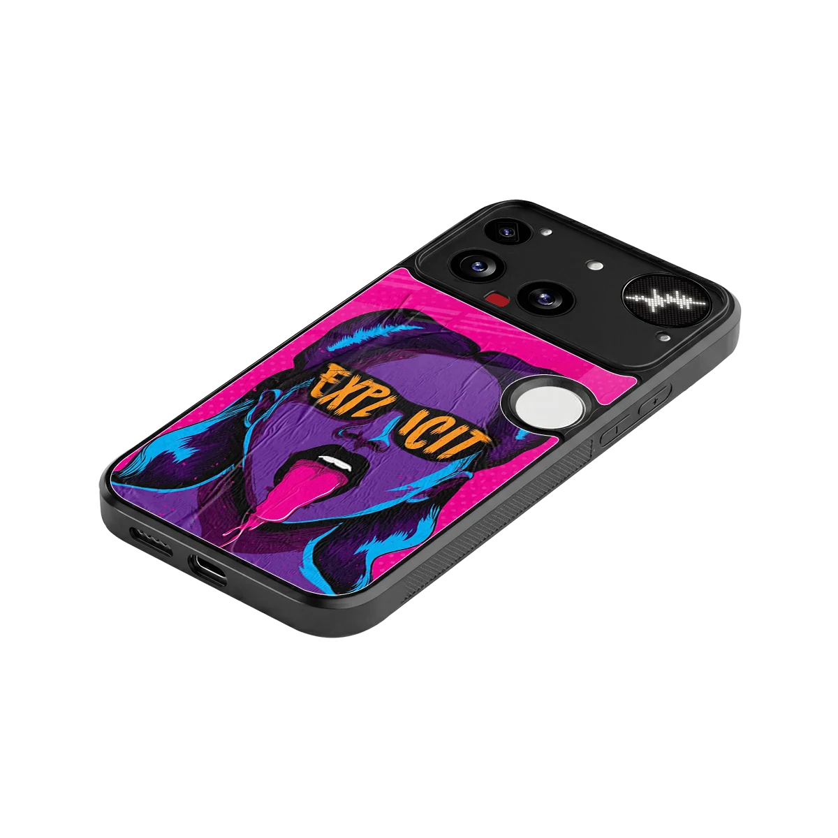 Explicit stylish phone case for nothing phone 3 | glossy glass and slim fit