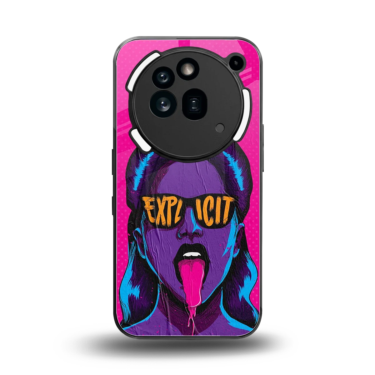 Explicit back phone cover | glass case for nothing phone 3a pro