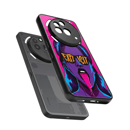 Explicit sleek nothing phone 3a pro cover with tempered glass back and TPU edges