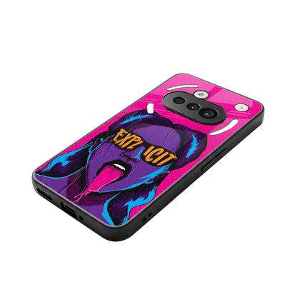 Explicit stylish phone case for nothing phone 3a | glossy glass and slim fit