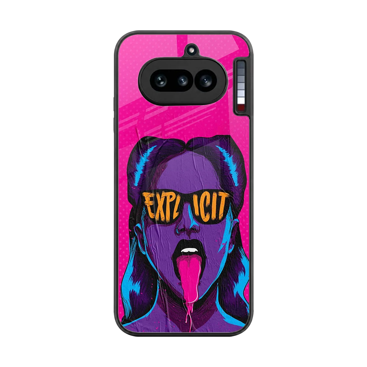 Explicit back phone cover | glass case for nothing phone 4a