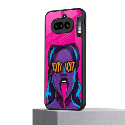 Explicit nothing phone 4a mobile cover | shockproof glass phone case