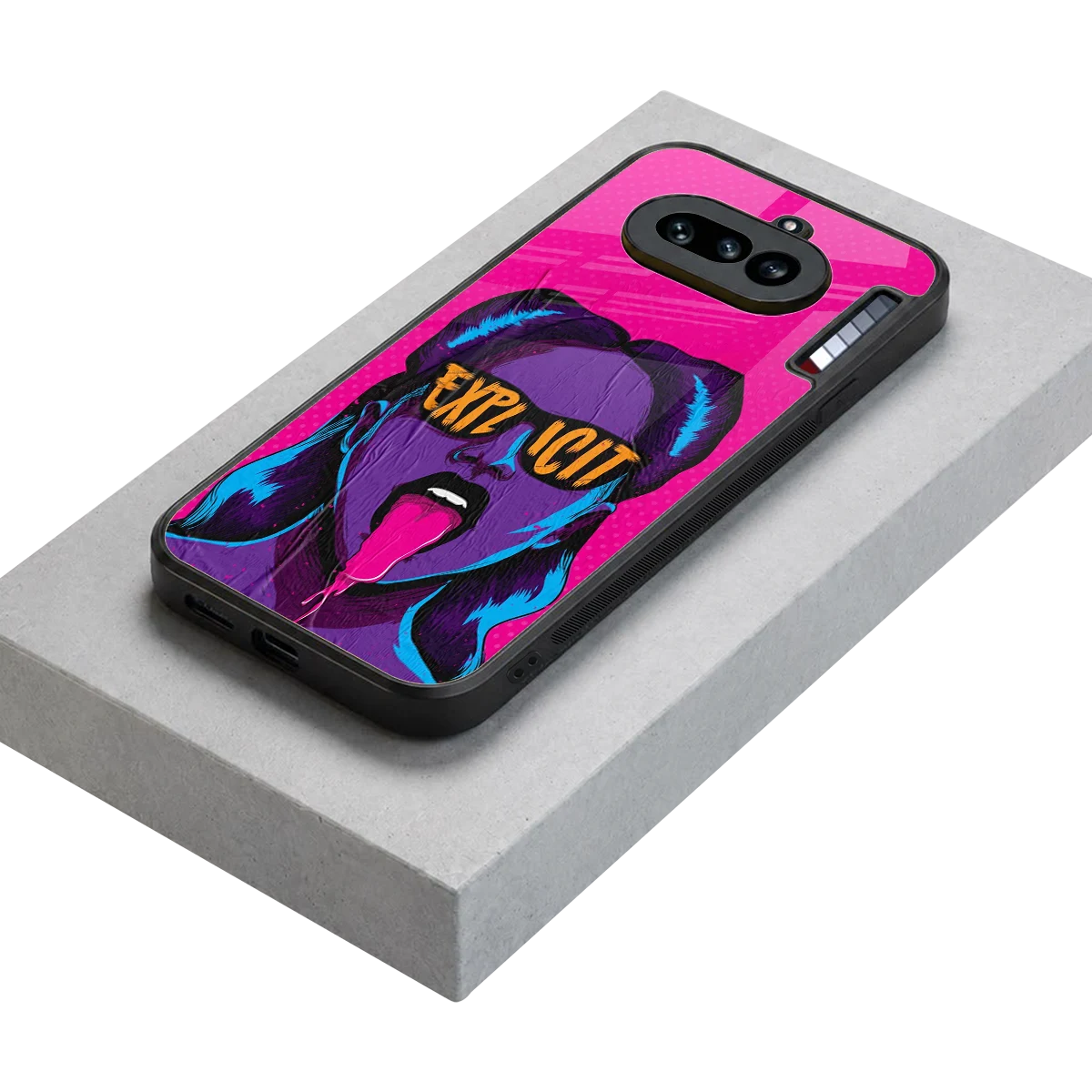 Explicit stylish phone case for nothing phone 4a | glossy glass and slim fit