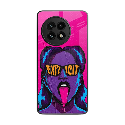 Explicit back phone cover | glass case for oneplus 13r