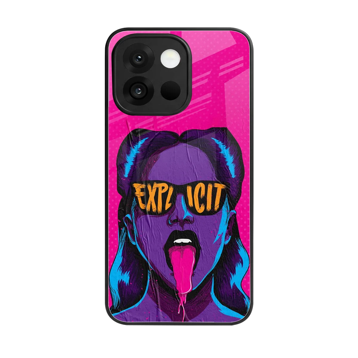Explicit back phone cover | glass case for oneplus 13s