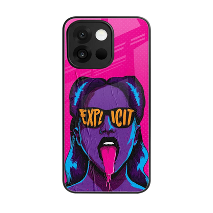 Explicit back phone cover | glass case for oneplus 13s