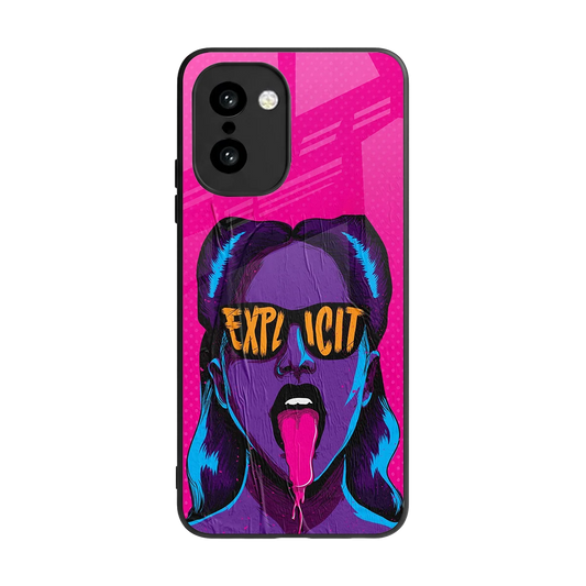 Explicit back phone cover | glass case for oneplus 15r